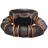 2 In 1 Foldable Pet Play Tent with Tunnel Pet Cage Tent Pet Enclosures Playground Indoor Outdoor with Carry Bag for Dog Cat Rabbit