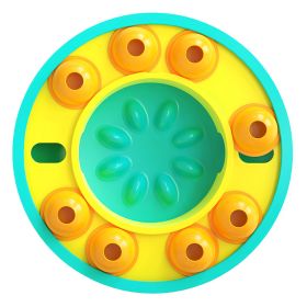 Dog Puzzle Food Feeder Slow Feeding Bowl Interactive Toy Dog Treat Dispensing Toy for IQ Training Mental Enrichment For Small Medium Large Dog Cat (Option: Blue)