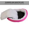 Pet Dog Bed Soft Warm Fleece Puppy Cat Bed Dog Cozy Nest Sofa Bed Cushion For S/M Dog