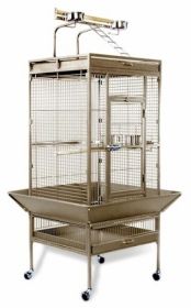 Medium Wrought Iron Select Bird Cage (Option: Pewter)