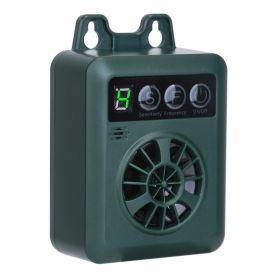 1Pc Anti-barking Device 49.2Feet Sensing Ultrasonic Bark Deterrent With 4 Frequency Levels 4 Sensitivity Levels Indoor Outdoor Dog Bark Control (Option: Green)