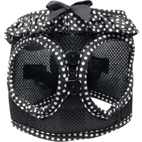American River Choke Free Dog Harness Polka Dot Collection (Color: Black and White Polka Dot, size: 3X-Large)