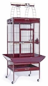 Large Select Wrought Iron Play Top Bird Cage (Option: Pewter)