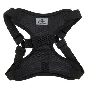 Wrap and Snap Choke Free Dog Harness by Doggie Design (Color: Black, size: small)