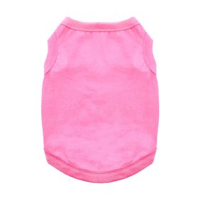 Cotton Dog Tank (Color: Carnation Pink, size: small)