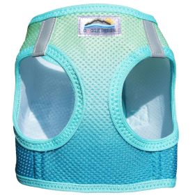 American River Choke Free Dog Harness Ombre Collection (Color: Aruba Blue, size: small)