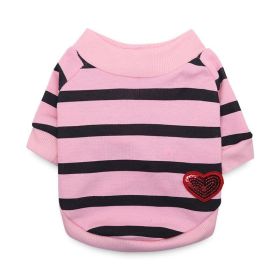 Jarre Aero Bull Pug Puppy Clothes Teddy Milk Cat Pet Spring And Summer Thin Small Dog Puppy (Option: Pink-M)